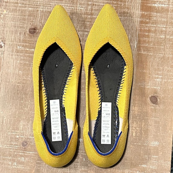 Rothy’s The Point Marigold Yellow Gold flats - Picture 4 of 5